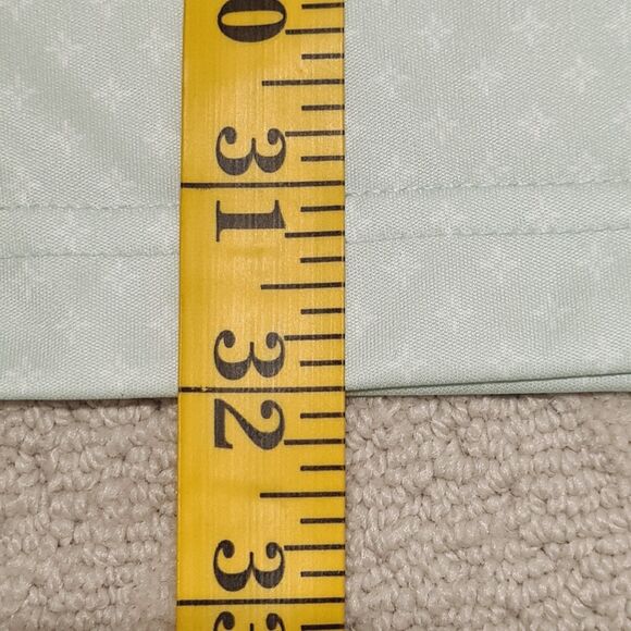 Swannies Golf Polo Shirt Mens 2XL Diamond Geometric Mint Green Activewear Preppy - Picture 7 of 7